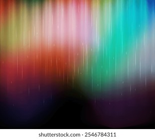 Vektor Aura Abstrakter futuristischer Hintergrund mit glühendem Lichteffekt. Heller High-Speed-Zoom, schneller Nachthintergrund, Vektor. Hintergrund einer leeren Showszene. Glanz von Neonlichtern auf leerer Bühne