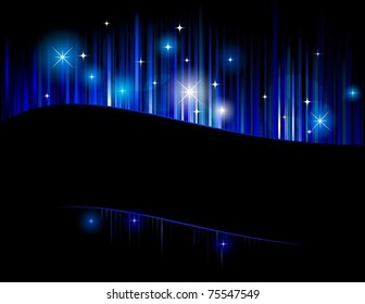 Vector of aurora abstract background