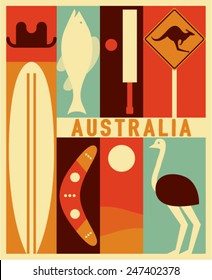 Vector Australia background