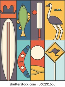 Vector Australia background