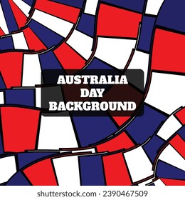 diseño plano de fondo del resumen del día de Australia vectorial