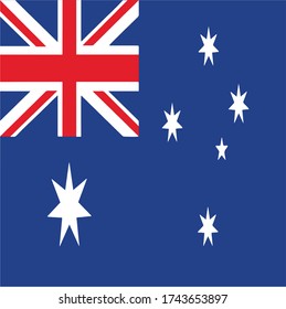 Vektor der australischen Nationalitätenflagge