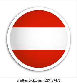 Vector - Austria Flag Glossy Button