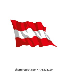 vector austria flag symbol state