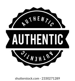 Vector authentic original premium sticker stamp logo.