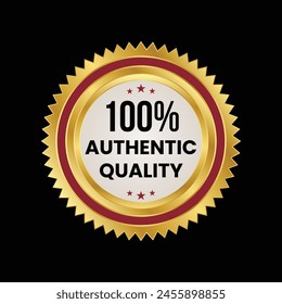 vector Authentic quality Stamp Seal Vector Template
