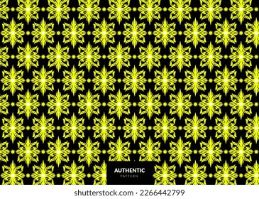 Vector authetic pattern batik. Suitable tu wallpaper, decor, and other design work