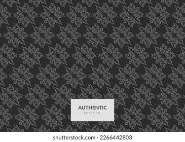 Vector authetic pattern batik. Suitable tu wallpaper, decor, and other design work