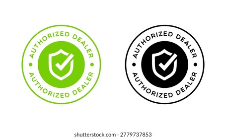 Vector Authorized Dealer Badge Label