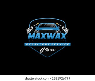 Vector for auto detailing service logo design
