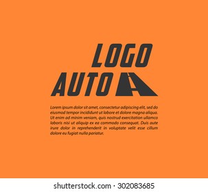 Vector auto logo design. Auto company insignia template. Auto service logo.