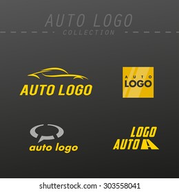 Vector auto logo design. Auto company insignia template. Auto service logo.