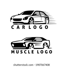 Vector auto logo. Sport car design concept