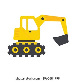 Vector Automobile Building Construction Machinery Toys for boys Isolated on background.