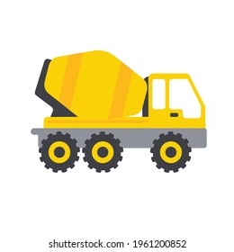 Vector Automobile Building Construction Machinery Toys for boys Isolated on background.