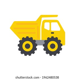 Juguetes de construcción de maquinaria de construcción de vehículos para vehículos vectores para niños aislados en el fondo.