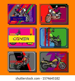 Vector automotive banner template. Grunge tire tracks background for vertical poster, digital banner, flyer, booklet cover, brochure and web design. 