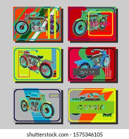 Vector automotive banner template. Grunge tire tracks background for vertical poster, digital banner, flyer, booklet cover, brochure and web design. 