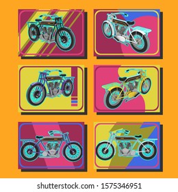 Vector automotive banner template. Grunge tire tracks background for vertical poster, digital banner, flyer, booklet cover, brochure and web design. 