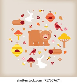 vector of autumn