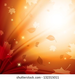 vector autumn abstract background with copy space. Eps10