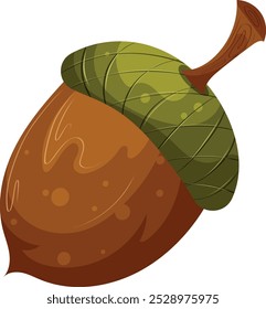 vector autumn acorn. autumn plants. 