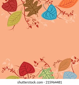 Vector autumn background