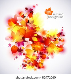 Vector autumn background