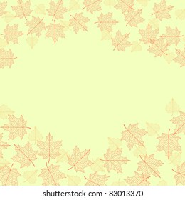 Vector autumn background.