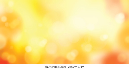 Fondo de otoño de Vector, desenfoque y efecto bokeh