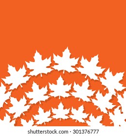 vector autumn background. flat clean design autumn banner