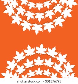 vector autumn background. flat clean design autumn banner