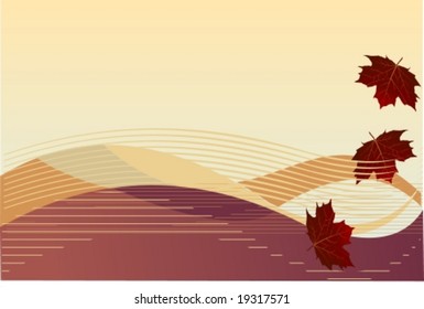 Vector: autumn background. For the jpg-version, see my portfolio please (click on my name).