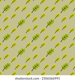 Vector autumn background with leaves in autumn colors. Repeating pattern with leaves. Seamless, autumn, leaves, colorful, falling, background, pattern.