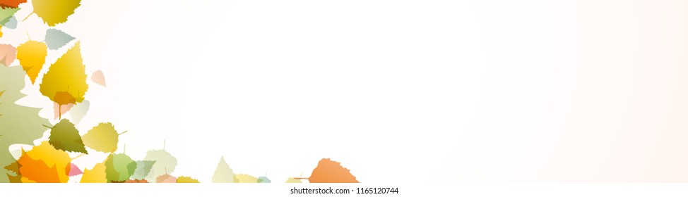 Vector autumn banner background
