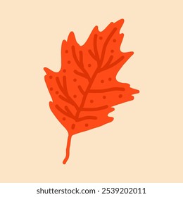 Vector otoño hermosa hoja sobre un fondo beige para el diseño, decoración de libros y artículos, venta, Anuncios