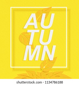 Vector autumn design set of posters and background. 