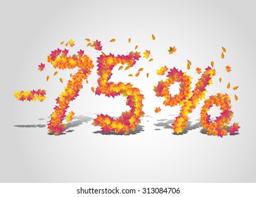 Vector autumn discount price