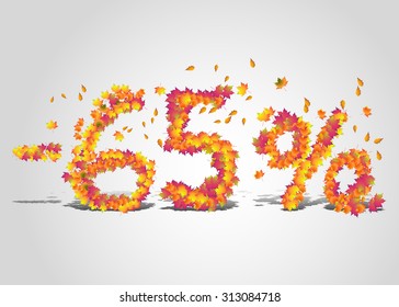 Vector autumn discount price