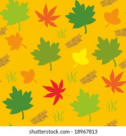 vector autumn foliage seamless