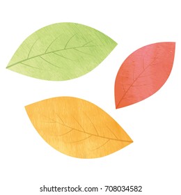 Vector autumn leaf set
