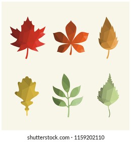 Vector autumn leaves