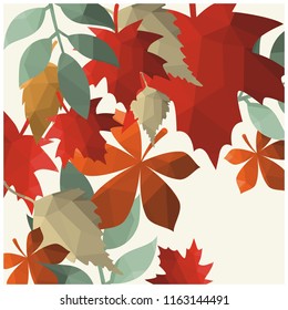 Vector autumn leaves