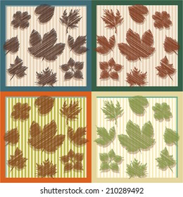 Vector autumn leaves