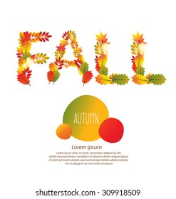 Vector autumn leaves