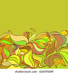 vector autumn leaves background