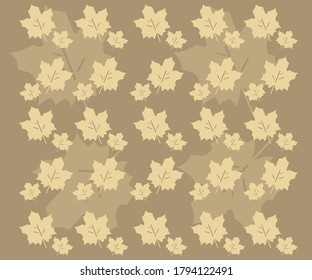 Vector autumn leaves background to decorate
