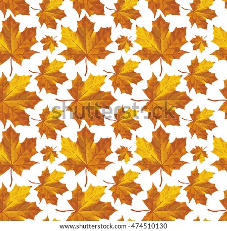 vector autumn leaves carpet abstract seamless stock vector royalty
