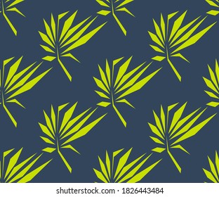 Vector autumn leaves seamless pattern. Floral stock vector illustration