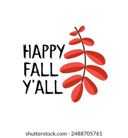 Vector autumn lettering for fall season background calligraphic holiday